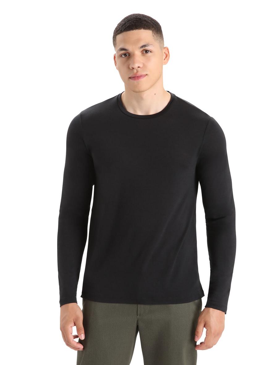 Long Sleeve Icebreaker Merino Sphere II T-Shirt Homme Noir | FR 1231UZGT